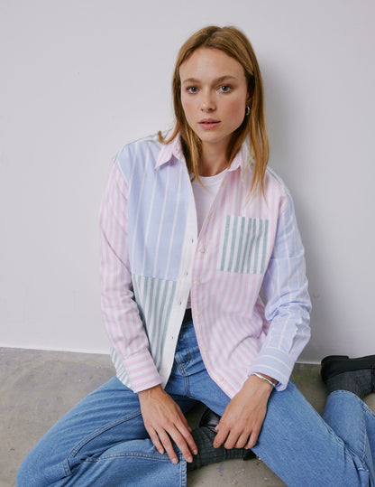 Charlotte pink striped Fun shirt
