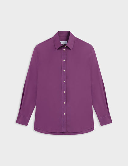 Delina violet oversized shirt