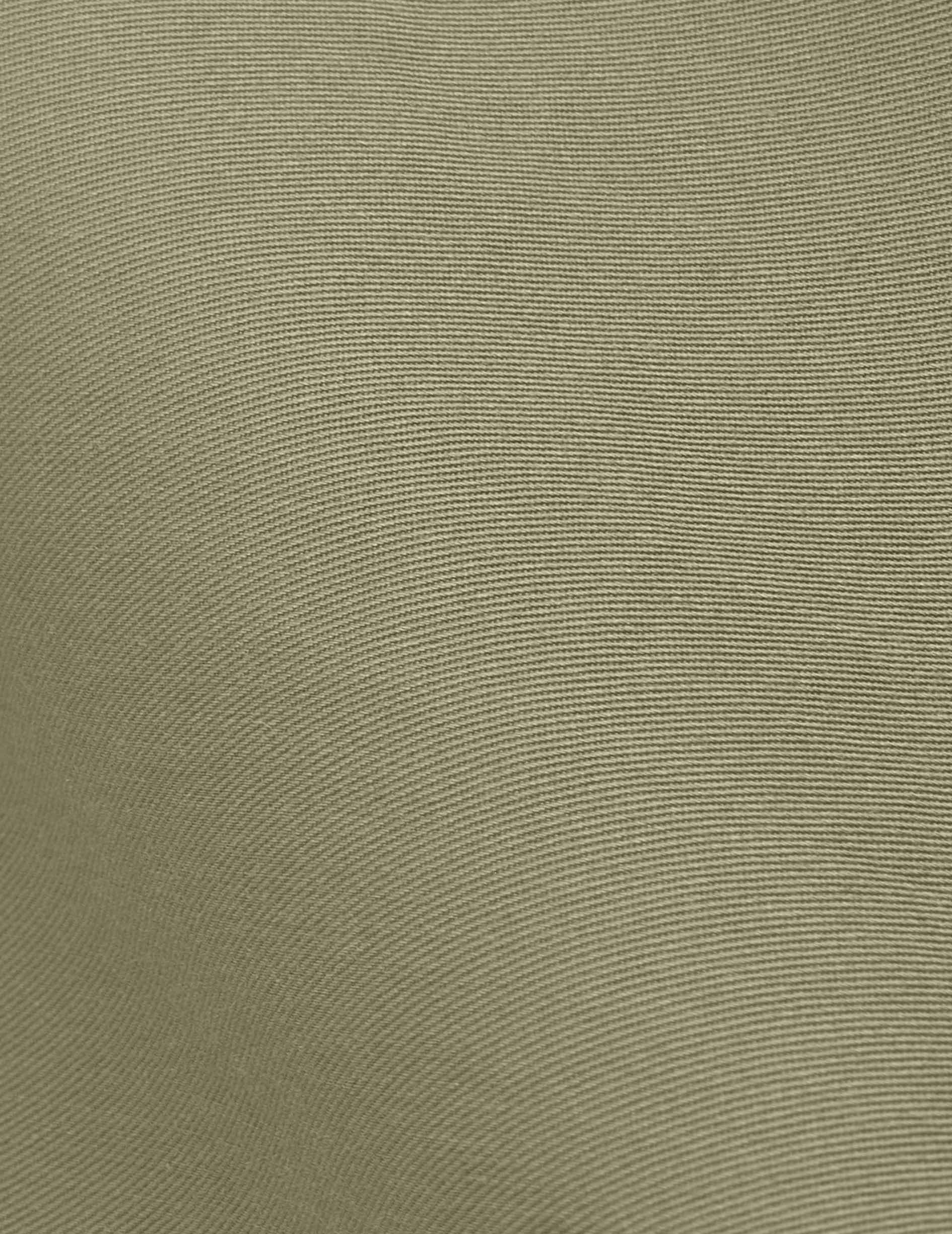 Delina khaki oversized shirt - Twill - Shirt Collar