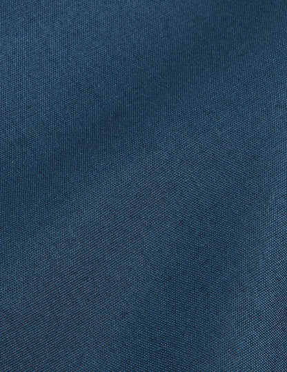 Innaée navy hidden button placket shirt