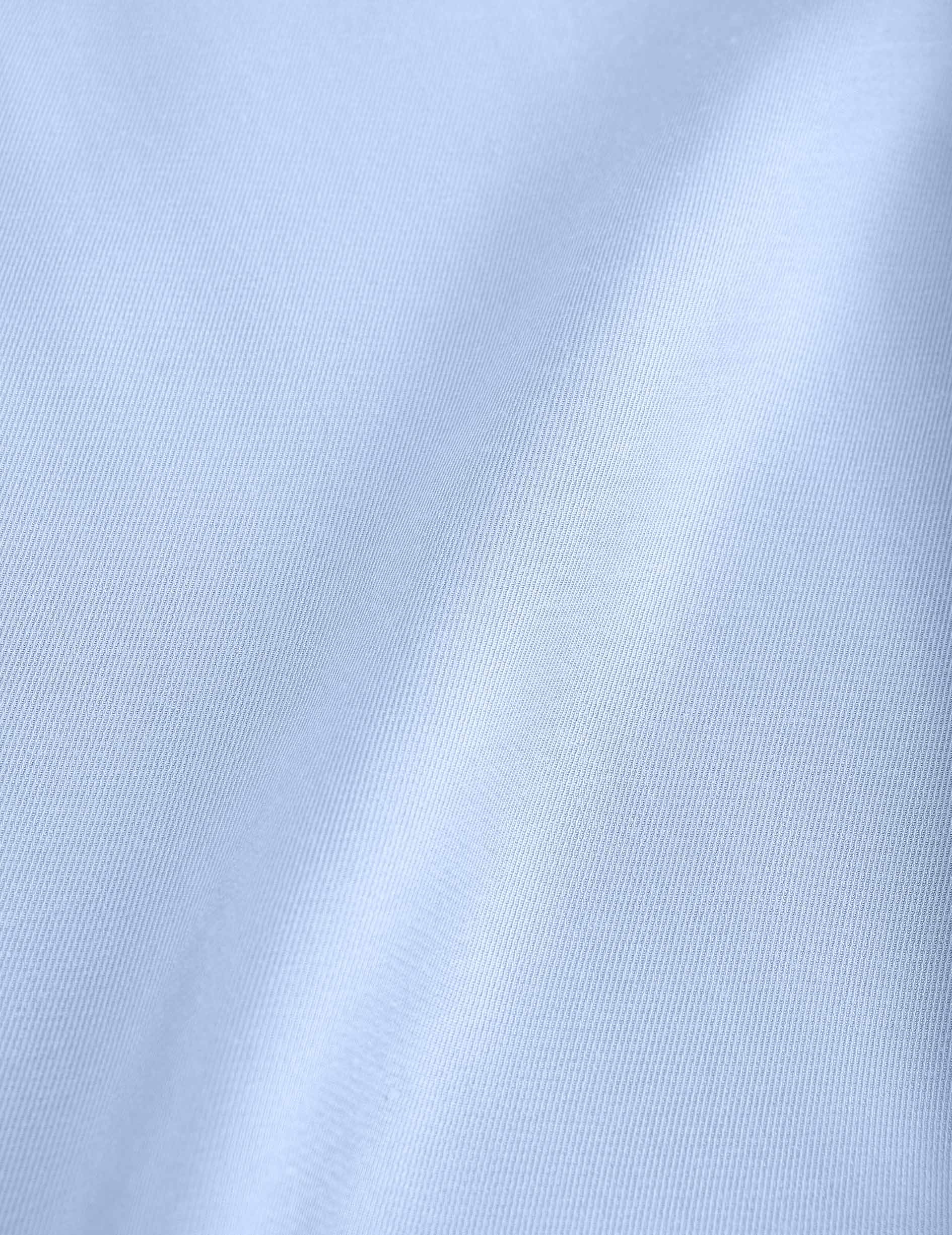 Irisa blue hidden button placket shirt - Twill - Long Collar - Musketeers Cuffs