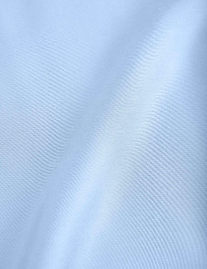 Irisa blue hidden button placket shirt
