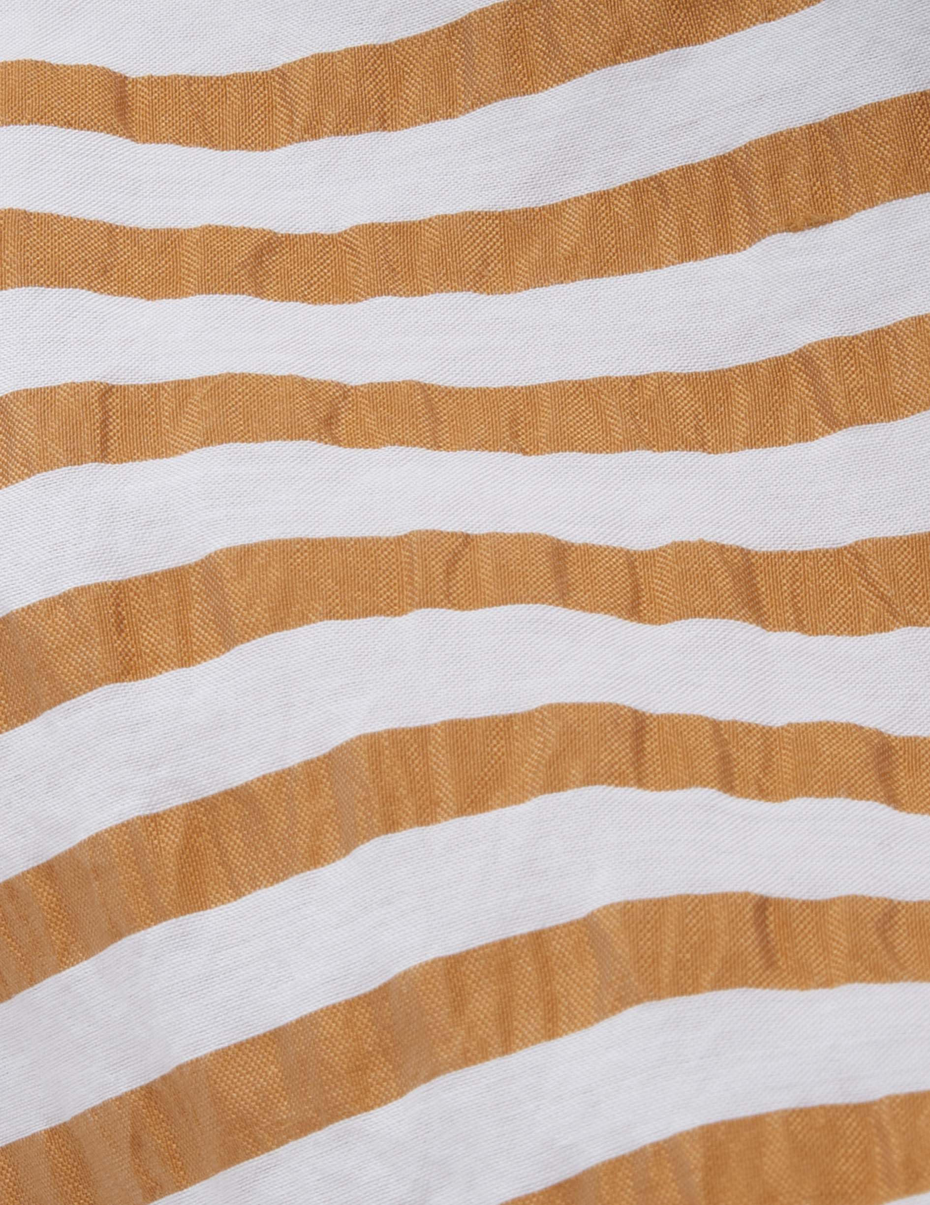 Lisa striped camel shirt - Seersucker - Victorian Collar