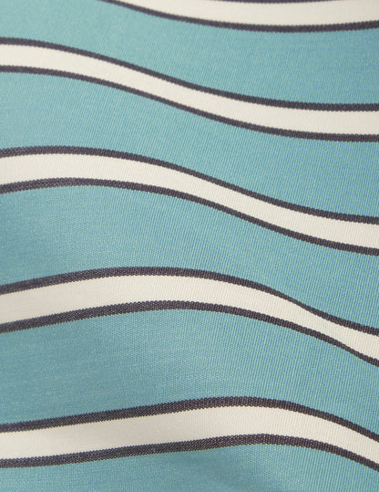 Lizandra sage green striped oversized shirt