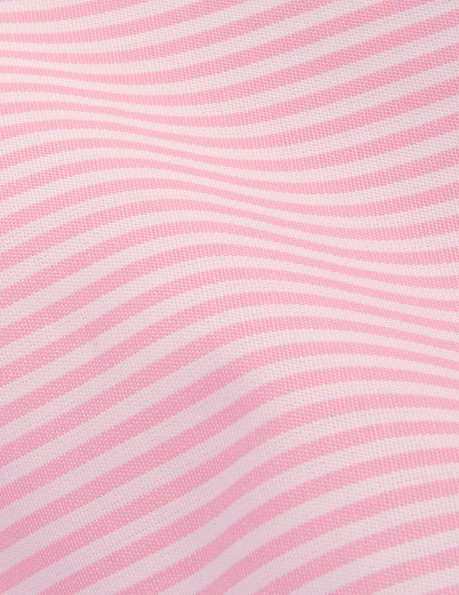 Louison pink striped hidden button placket shirt - Poplin - Victorian Collar#5