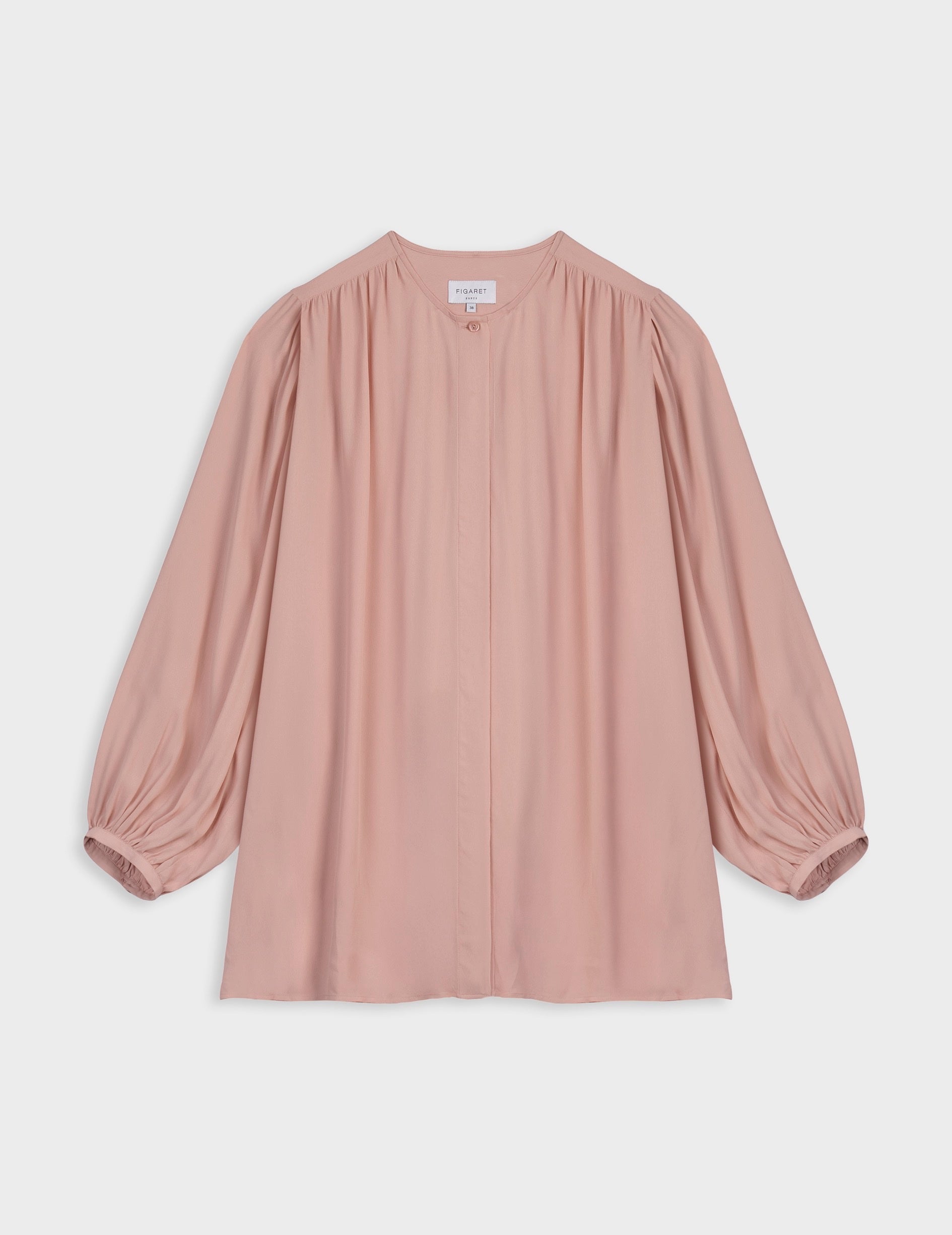 Madeline pink hidden button placket shirt - Crepe