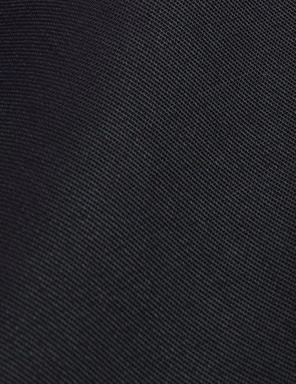Manon black hidden button placket shirt