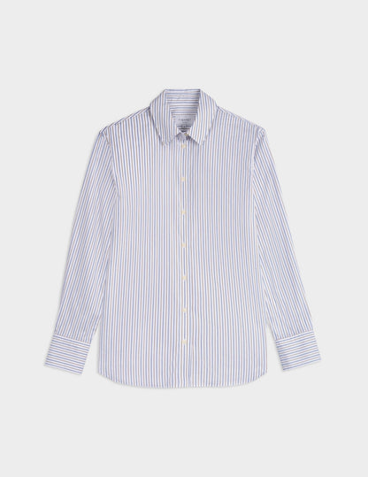 Marion brown striped shirt