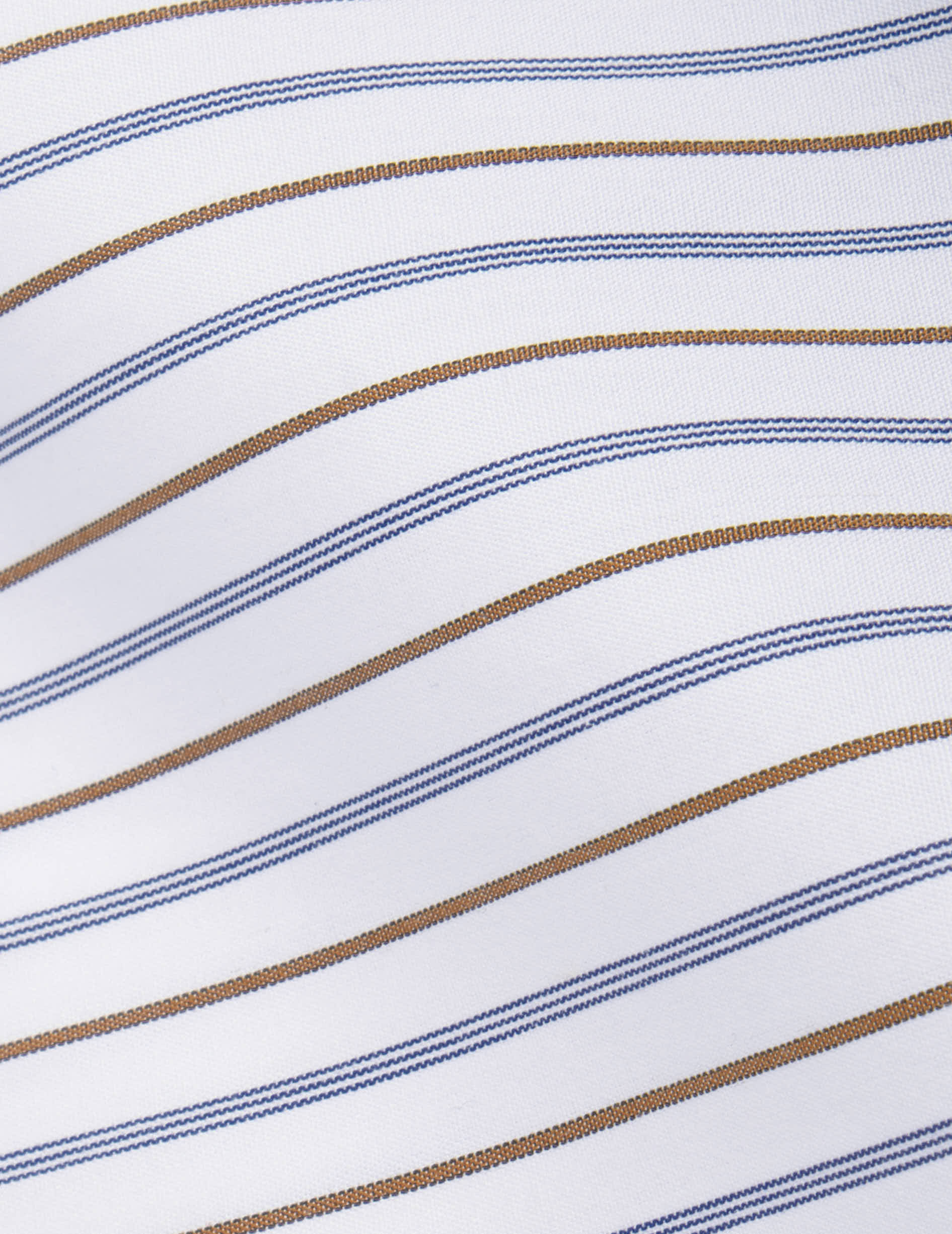 Marion brown striped shirt - Poplin - Shirt Collar