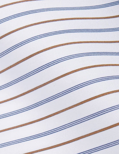 Marion brown striped shirt