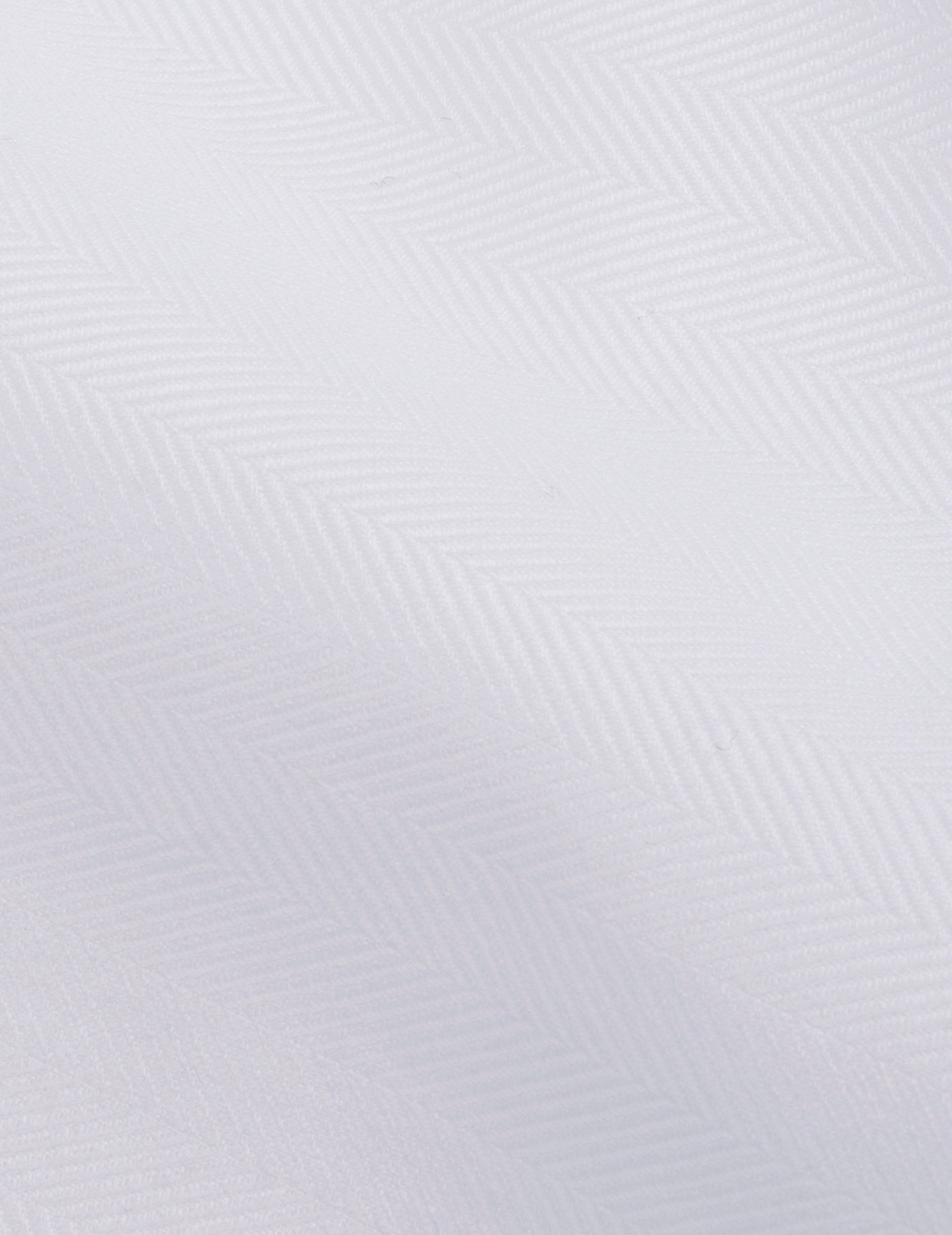 Mathéa white hidden button placket shirt - Herringbone  - Shirt Collar
