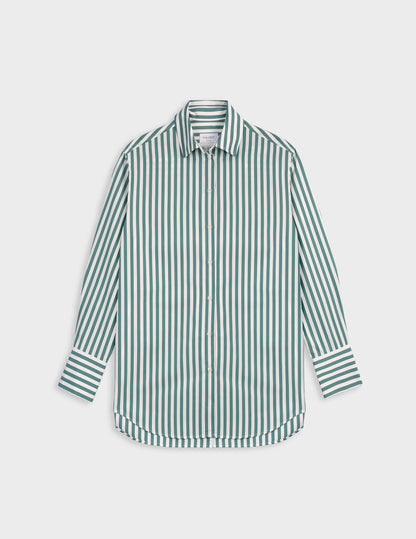 Mathilde sagegreen oversized shirt