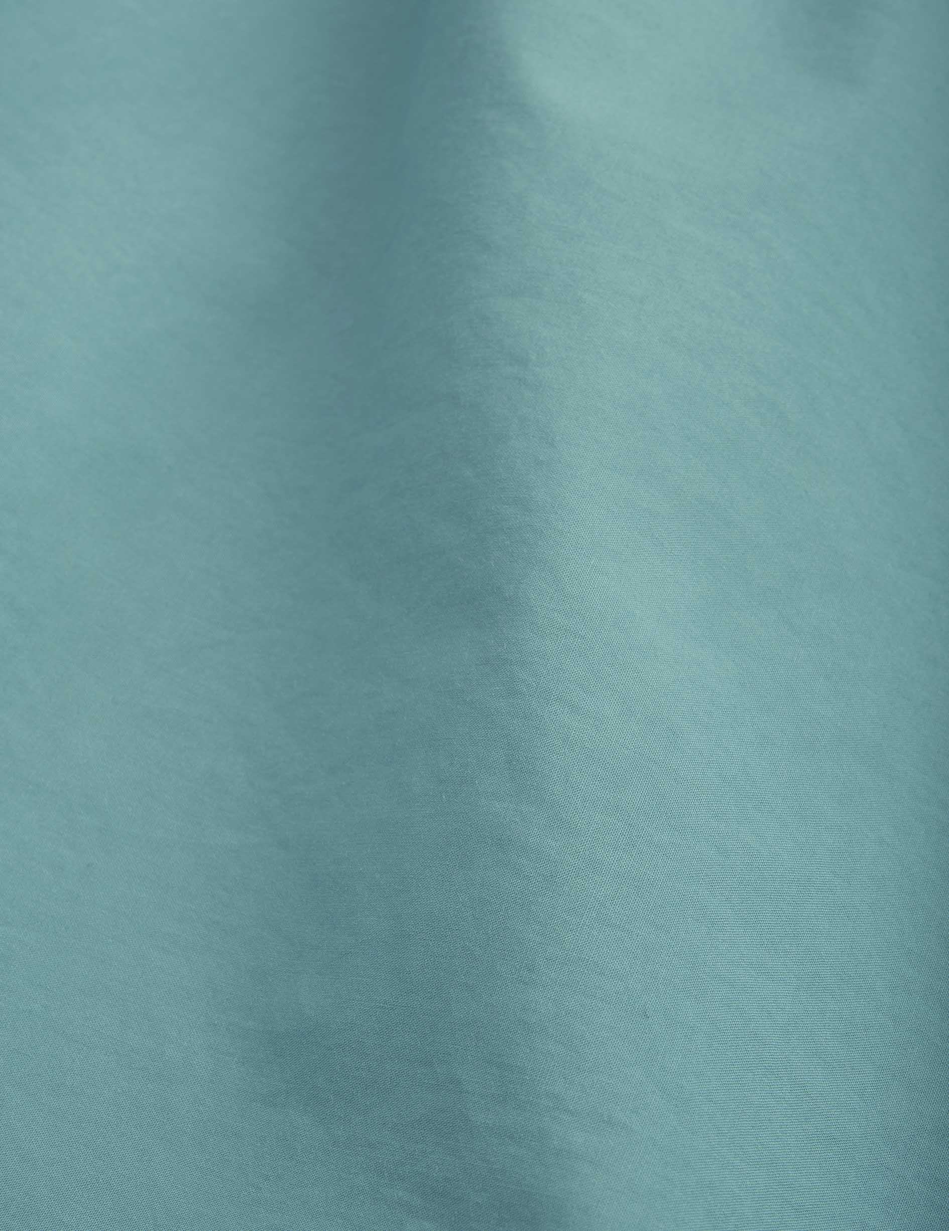Mathilde sage green oversized shirt - Poplin - Shirt Collar