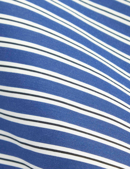 Mélanie blue striped oversized shirt