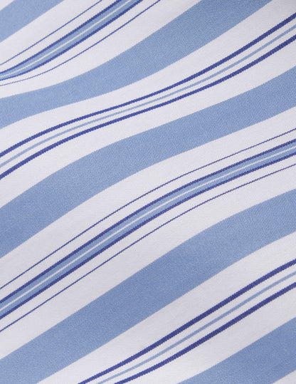 Mélinda blue striped shirt