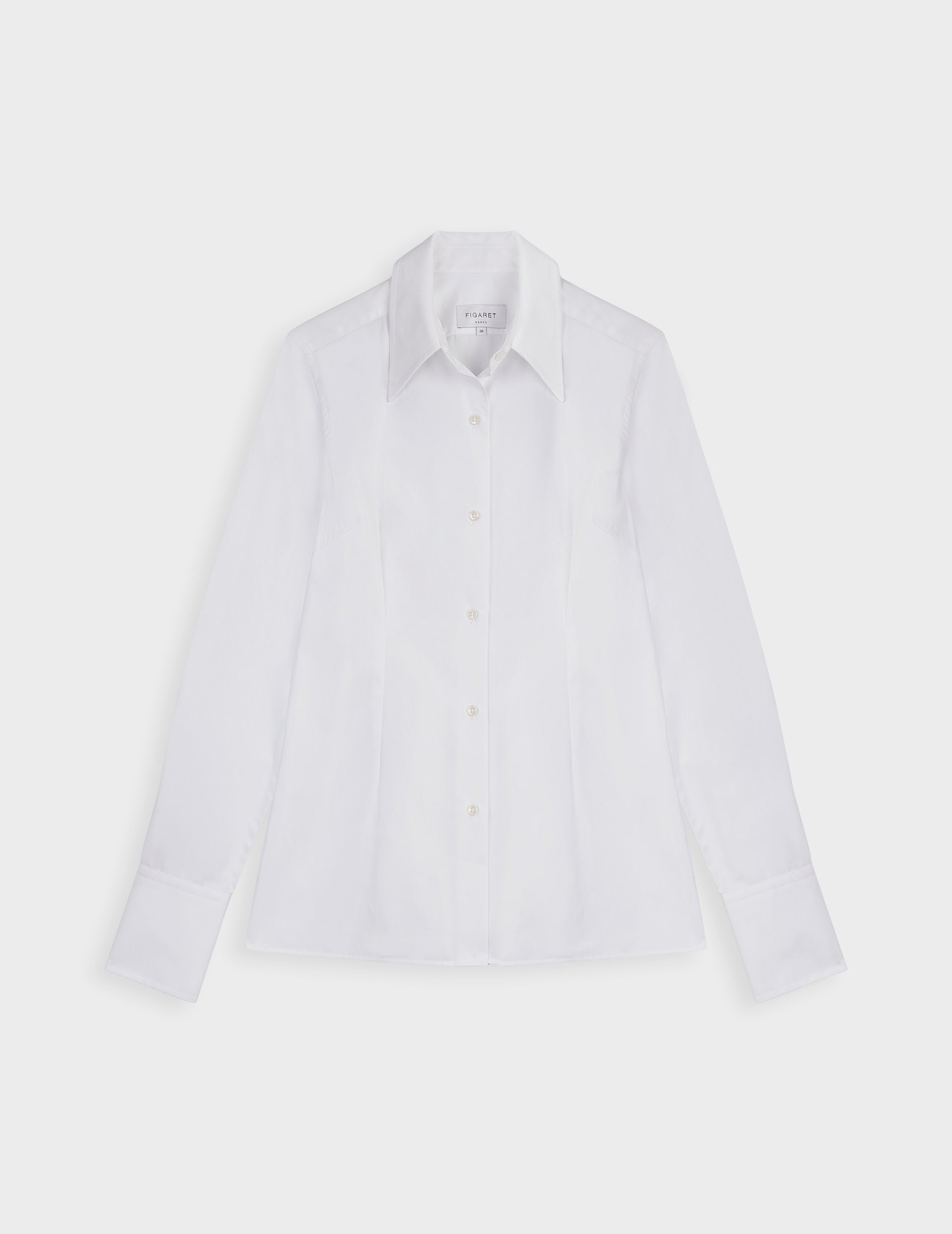 Chemise Naomie blanche - Popeline - Chemise Collar