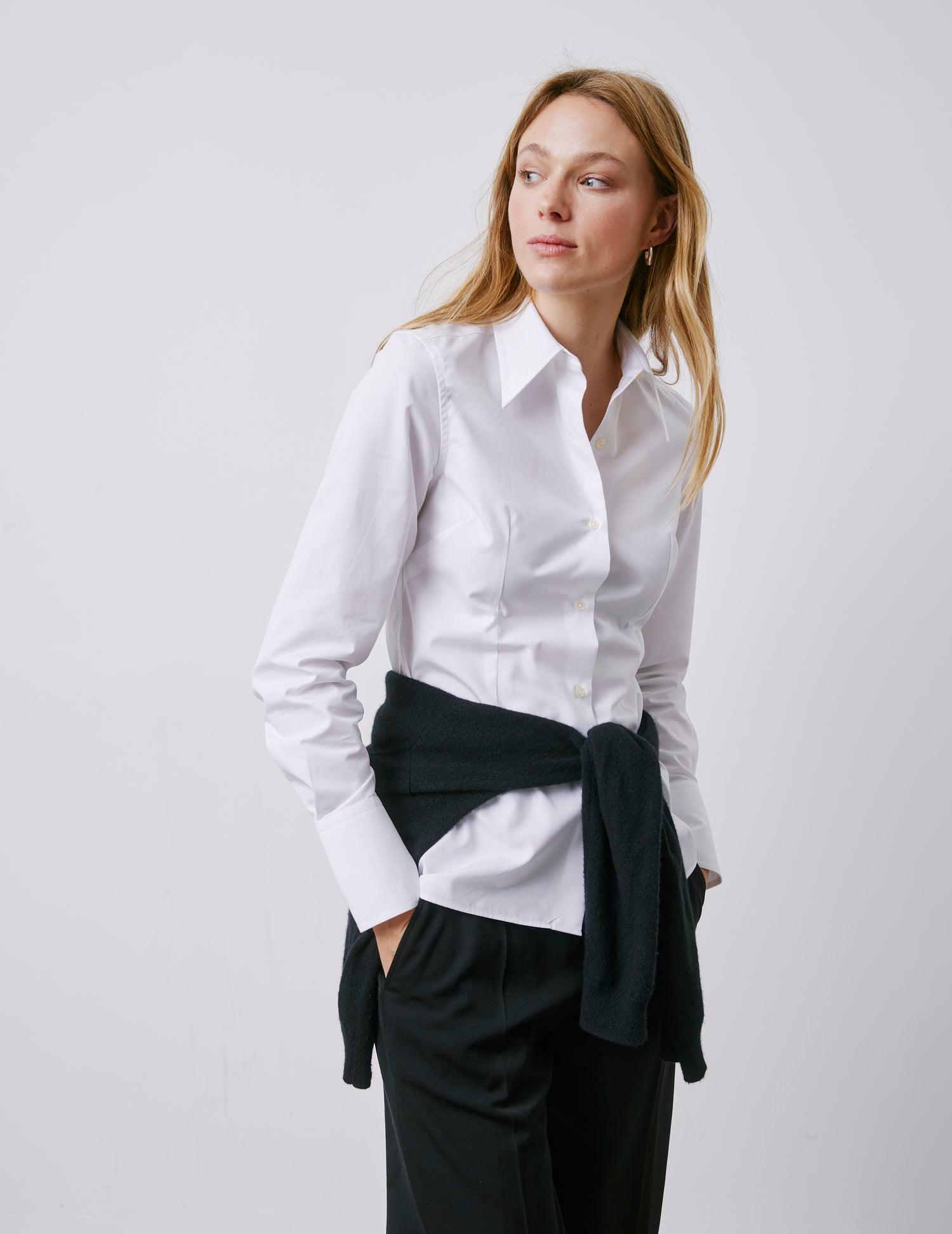 Chemise Naomie blanche - Popeline - Chemise Collar#3