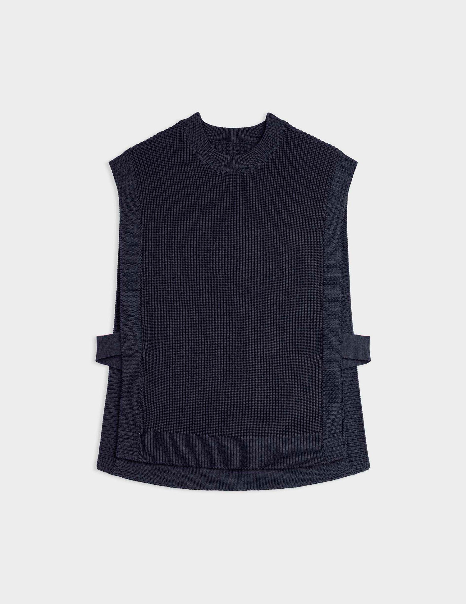 Ilonna navy wool sleeveless sweater