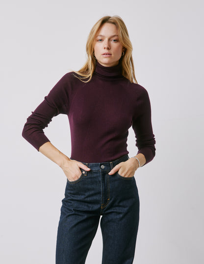 Masha burgundy wool sweater