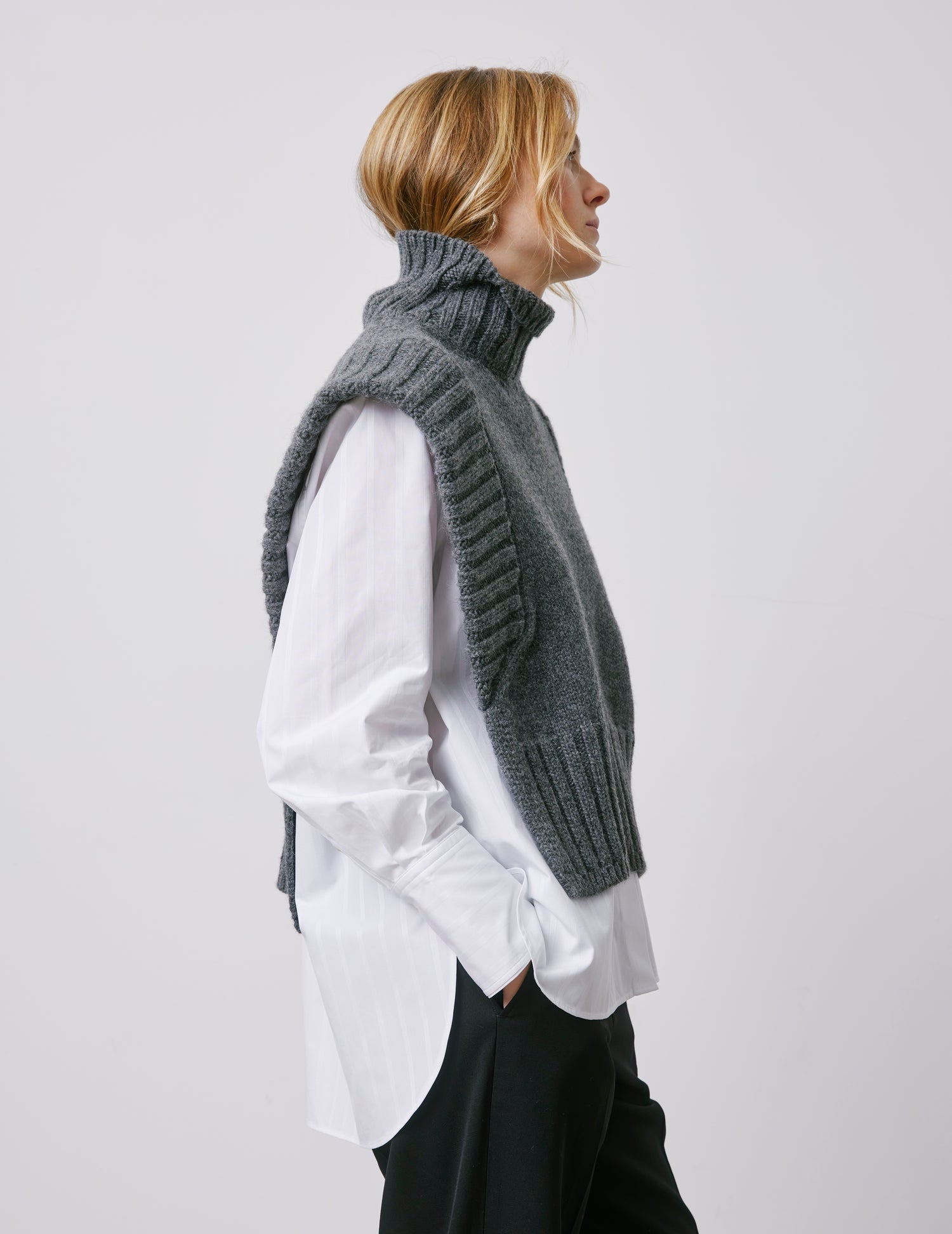Milord grey wool sweater