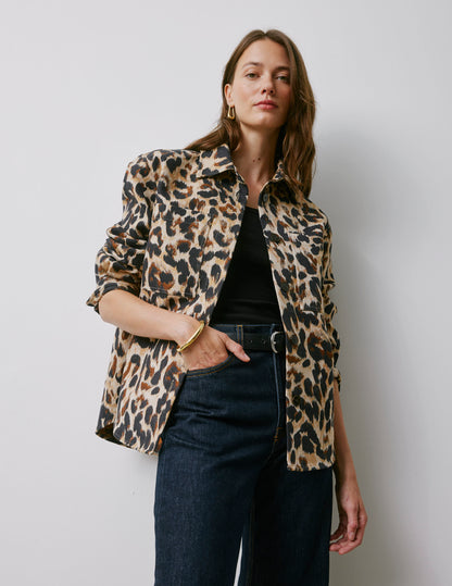 Bianca leopard overshirt