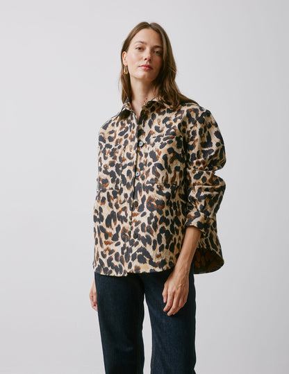 Bianca leopard overshirt