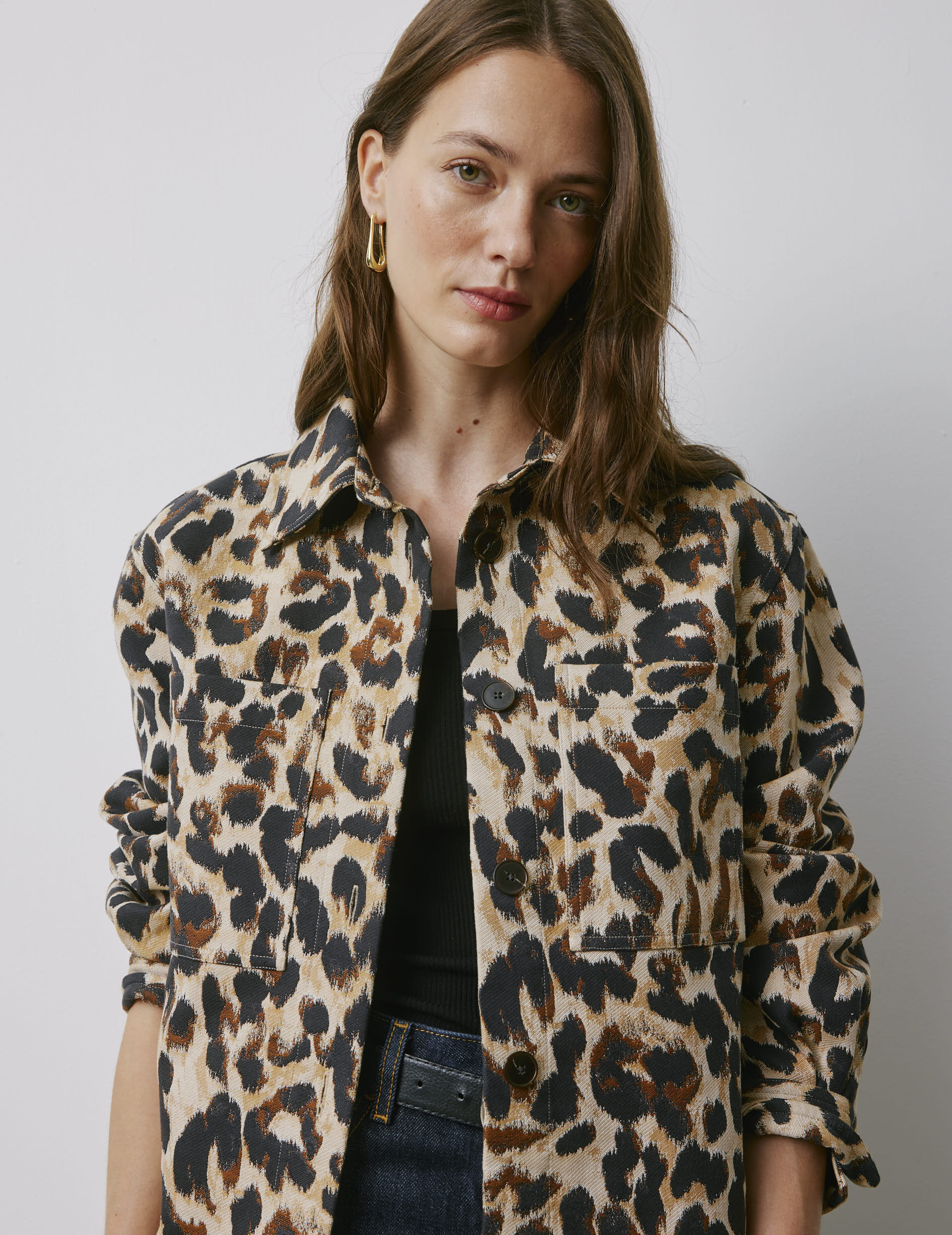 Bianca leopard overshirt