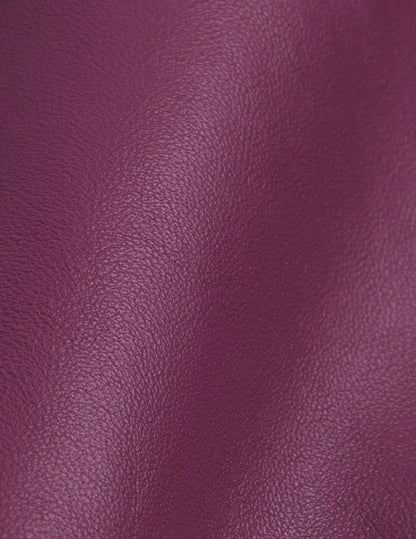 Marylou burgundy leather shirt jacket