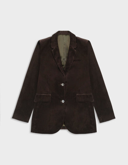 Glory brown velvet blazer