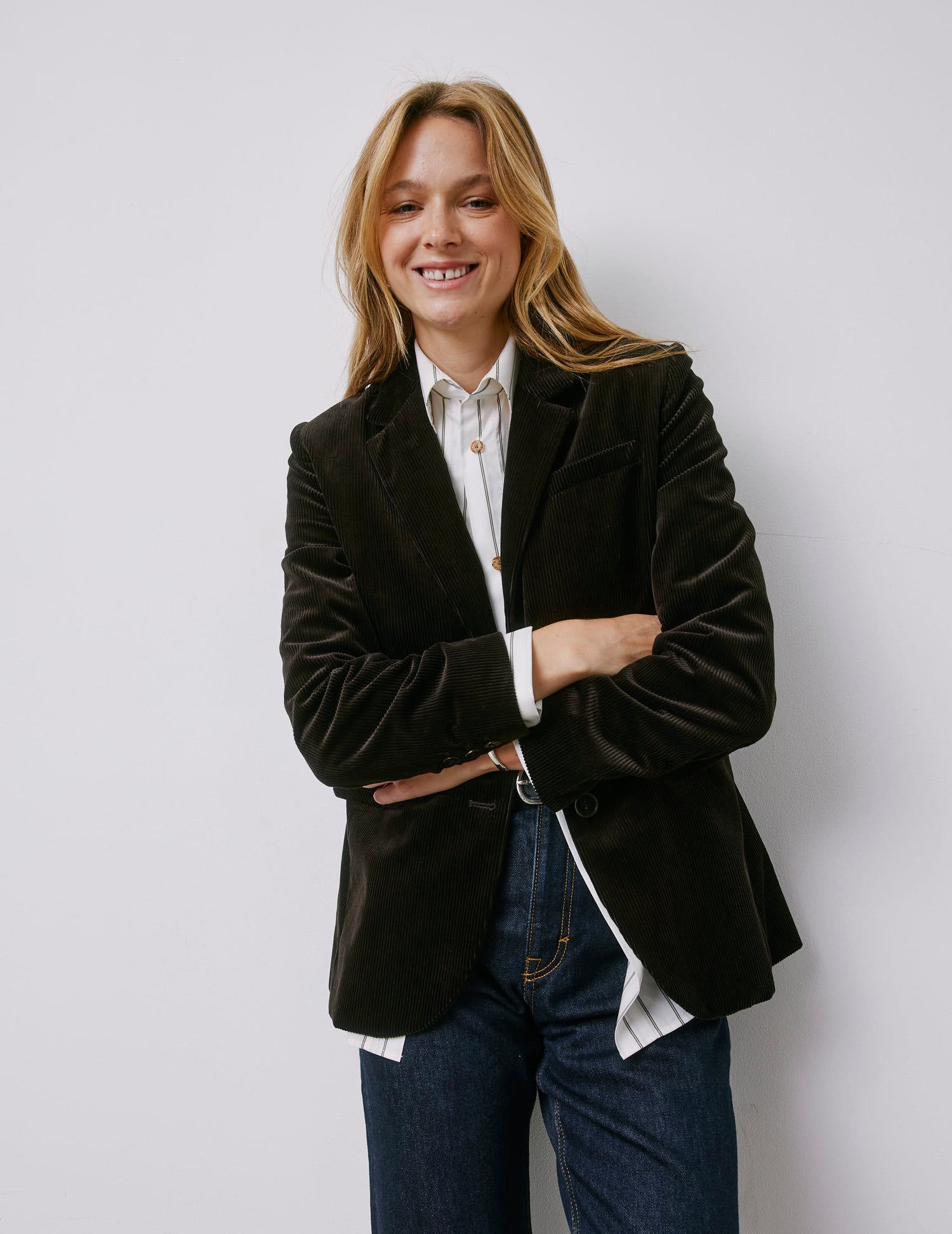 Glory brown velvet blazer