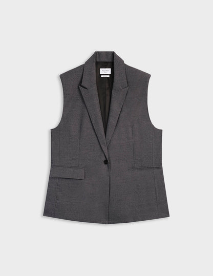 Monica grey virgin wool blazer