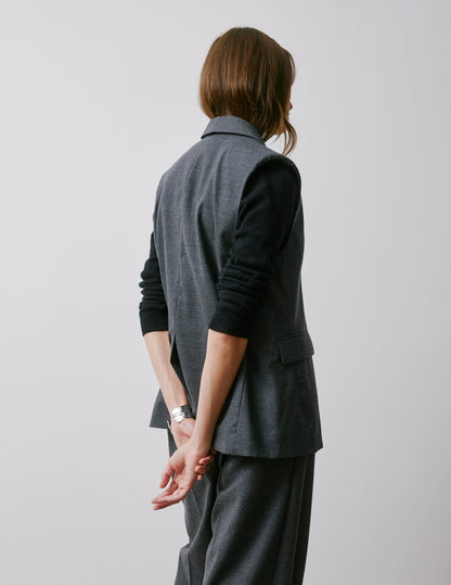 Monica grey virgin wool blazer