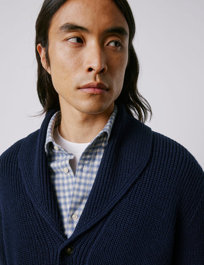 Mathis navy wool cardigan