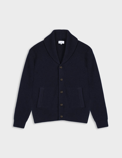 Mathis navy wool cardigan