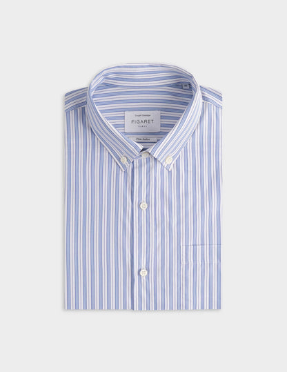 Classic blue striped shirt