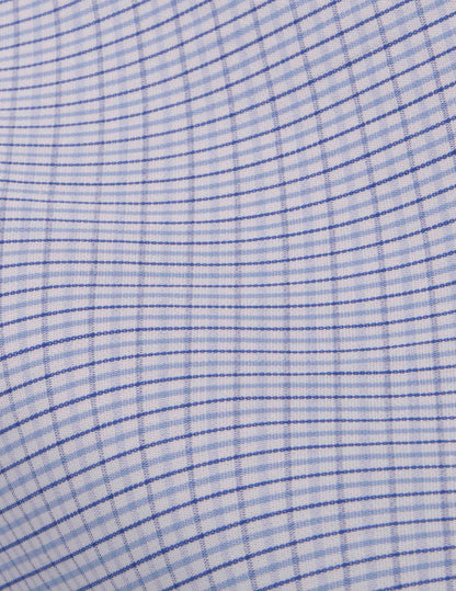 Classic blue checked shirt