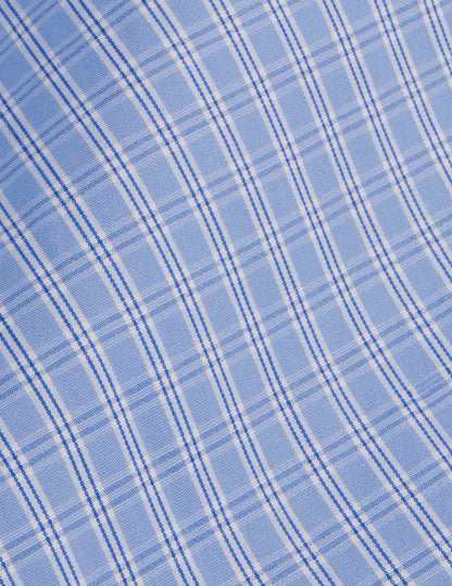 Classic blue checked shirt