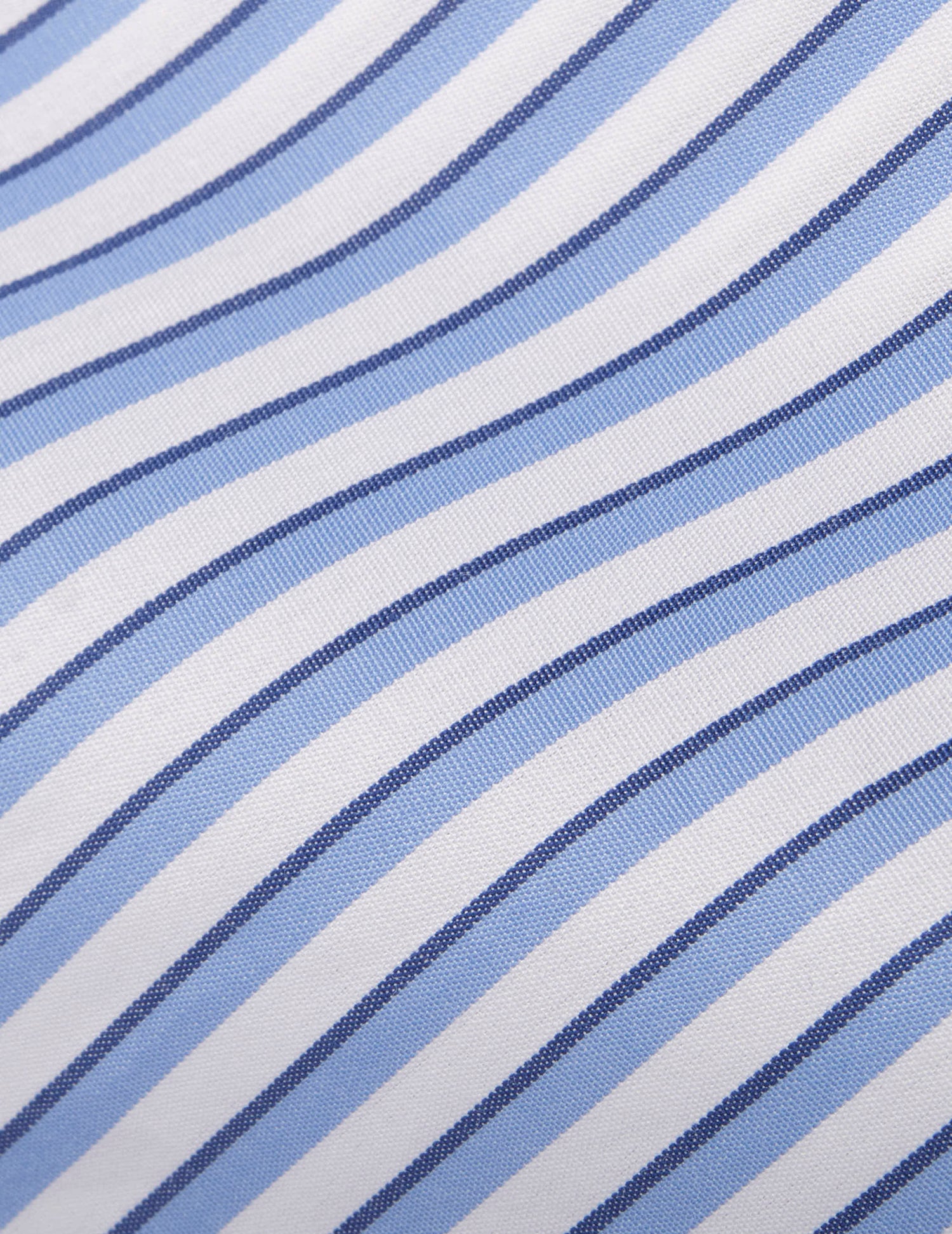 Semi-fitted blue striped shirt
