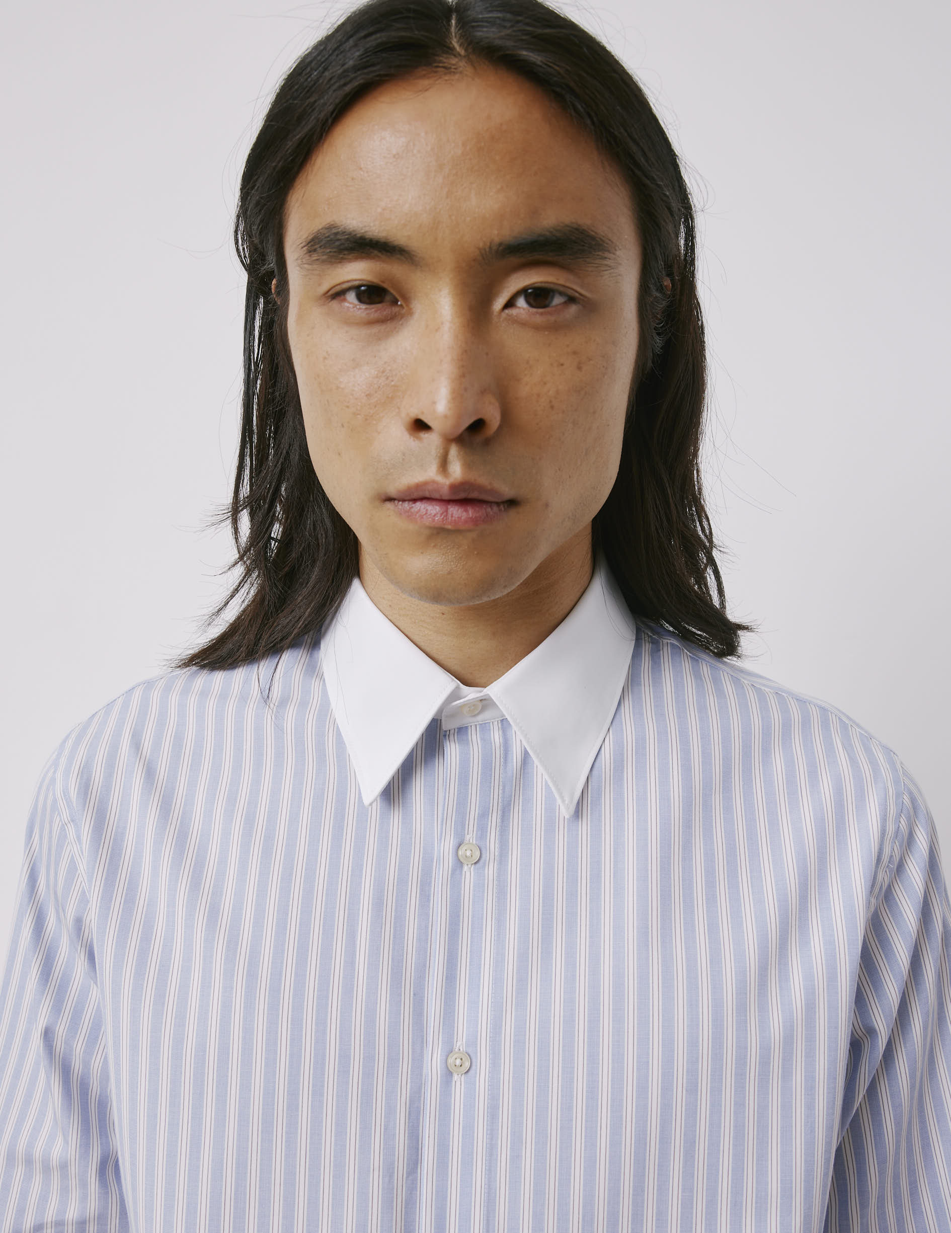 Antonin blue striped shirt - Wire to wire - Prodigious Collar
