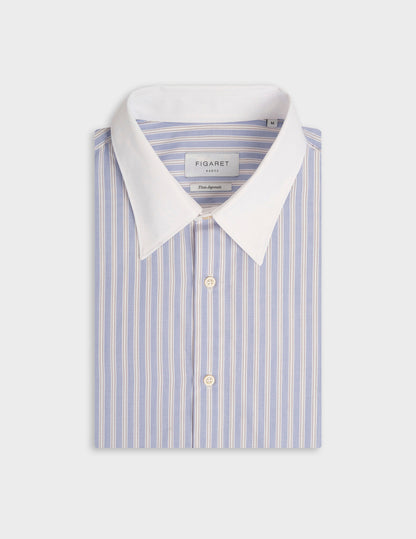 Antonin blue striped shirt