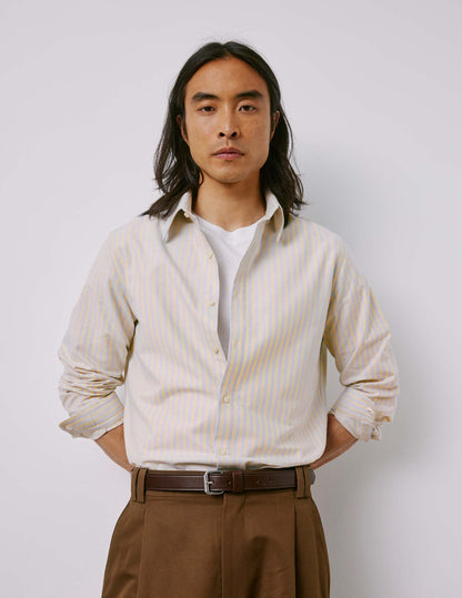 Antonin beige striped shirt