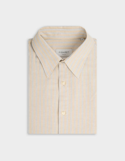 Antonin beige striped shirt