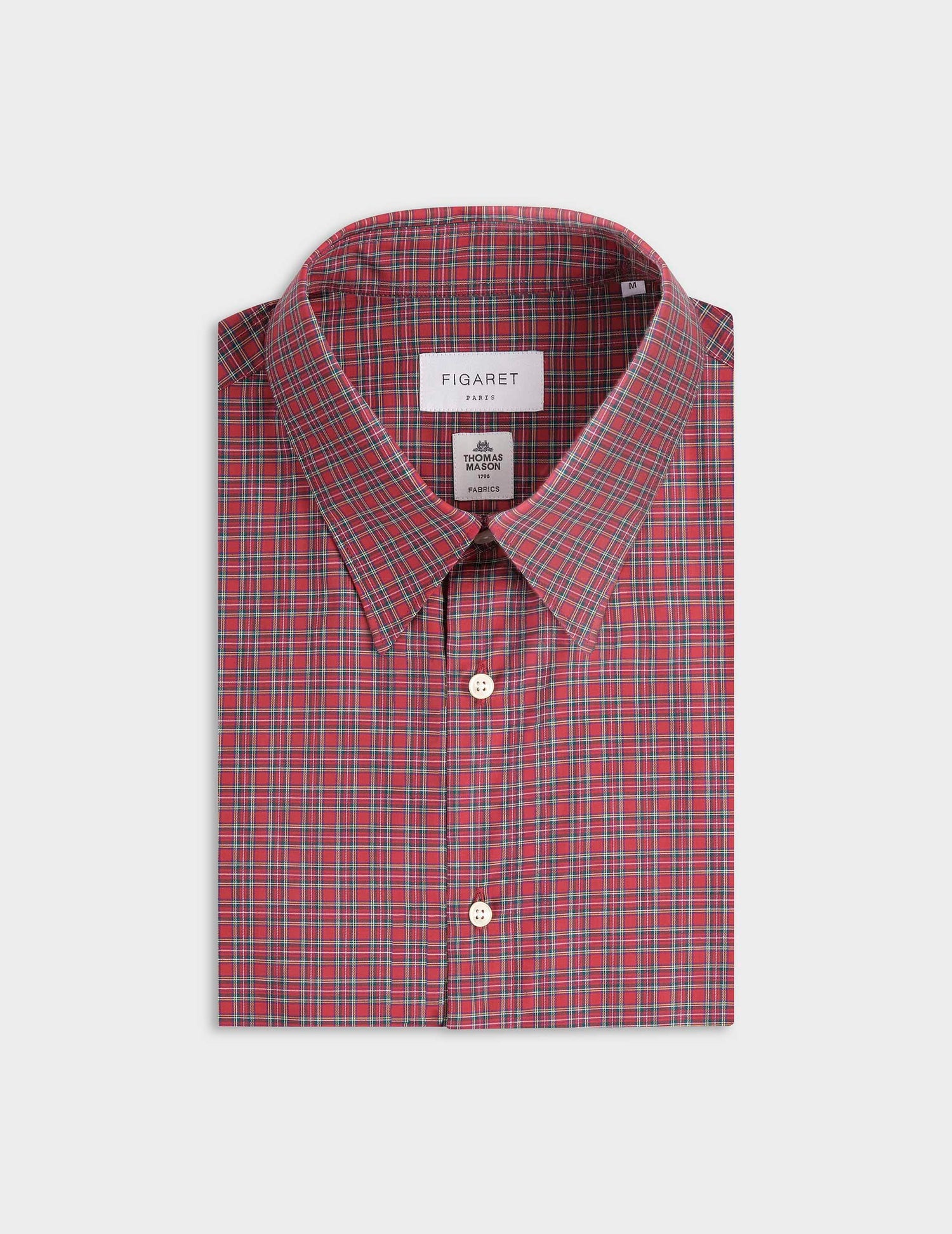 Antonin red checked shirt - Poplin - Prodigious Collar#4