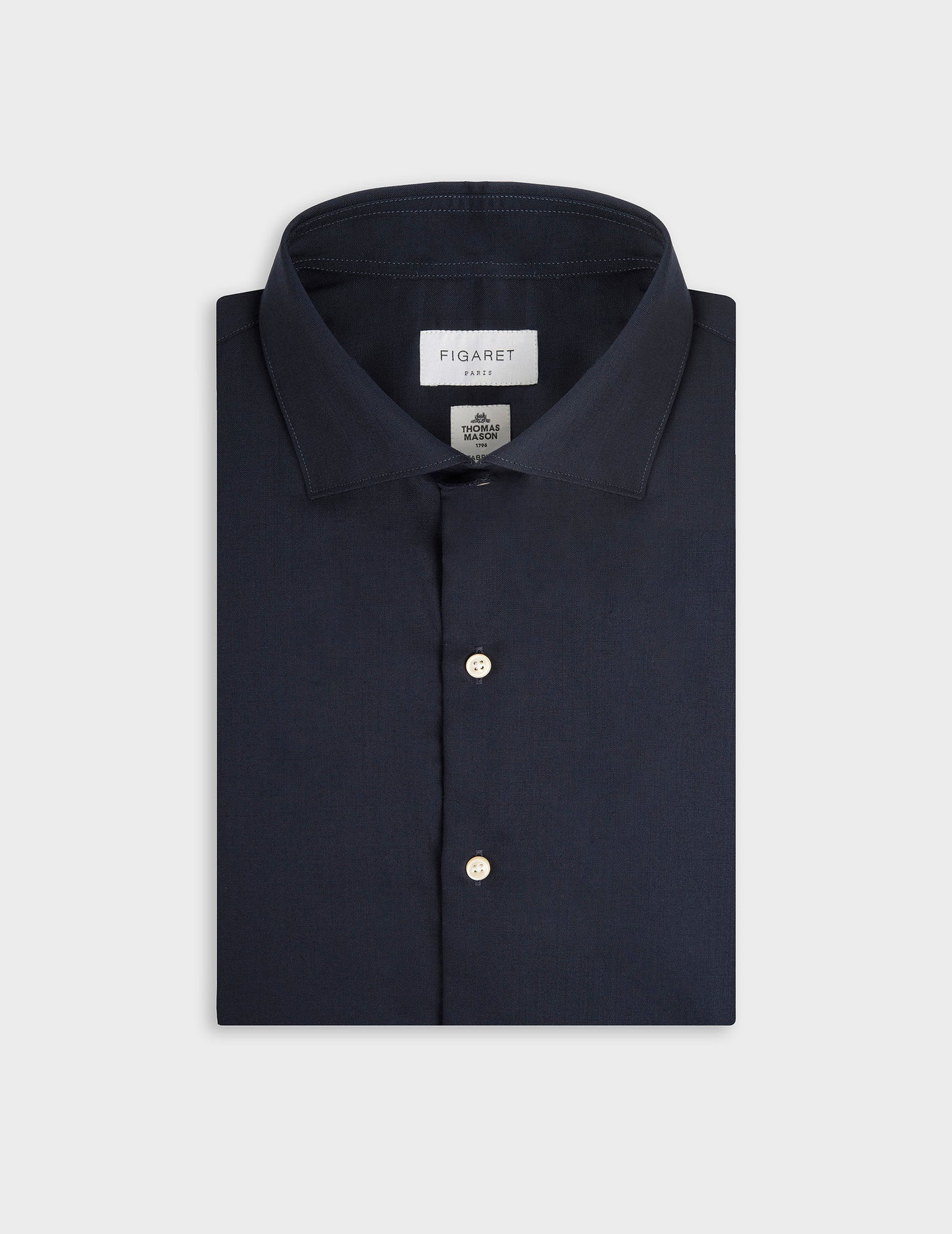 Aristote navy shirt - Cloth - Italian Collar#4