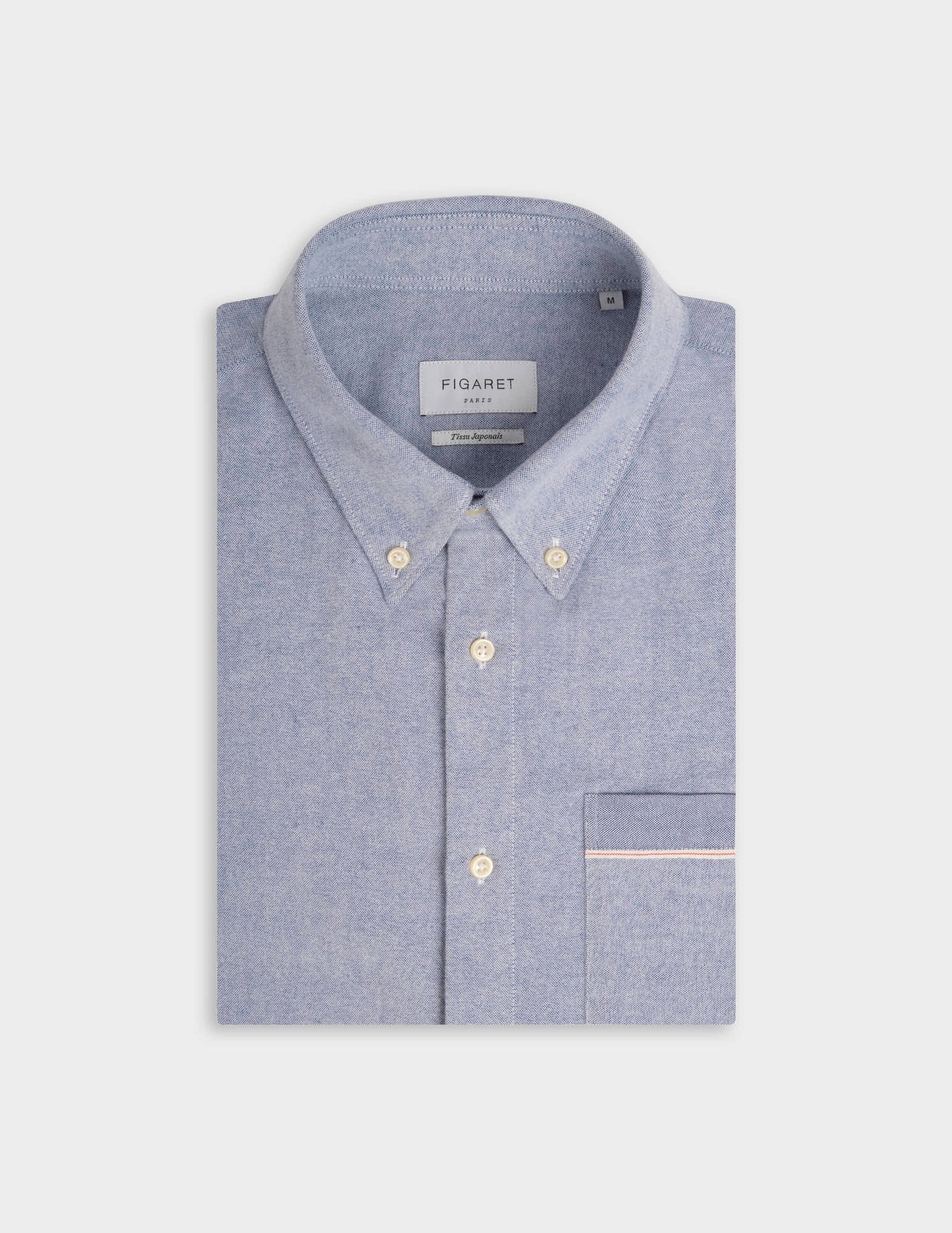 Armand blue shirt - Oxford scratched selvedge - Prodigious buttoned Collar#4