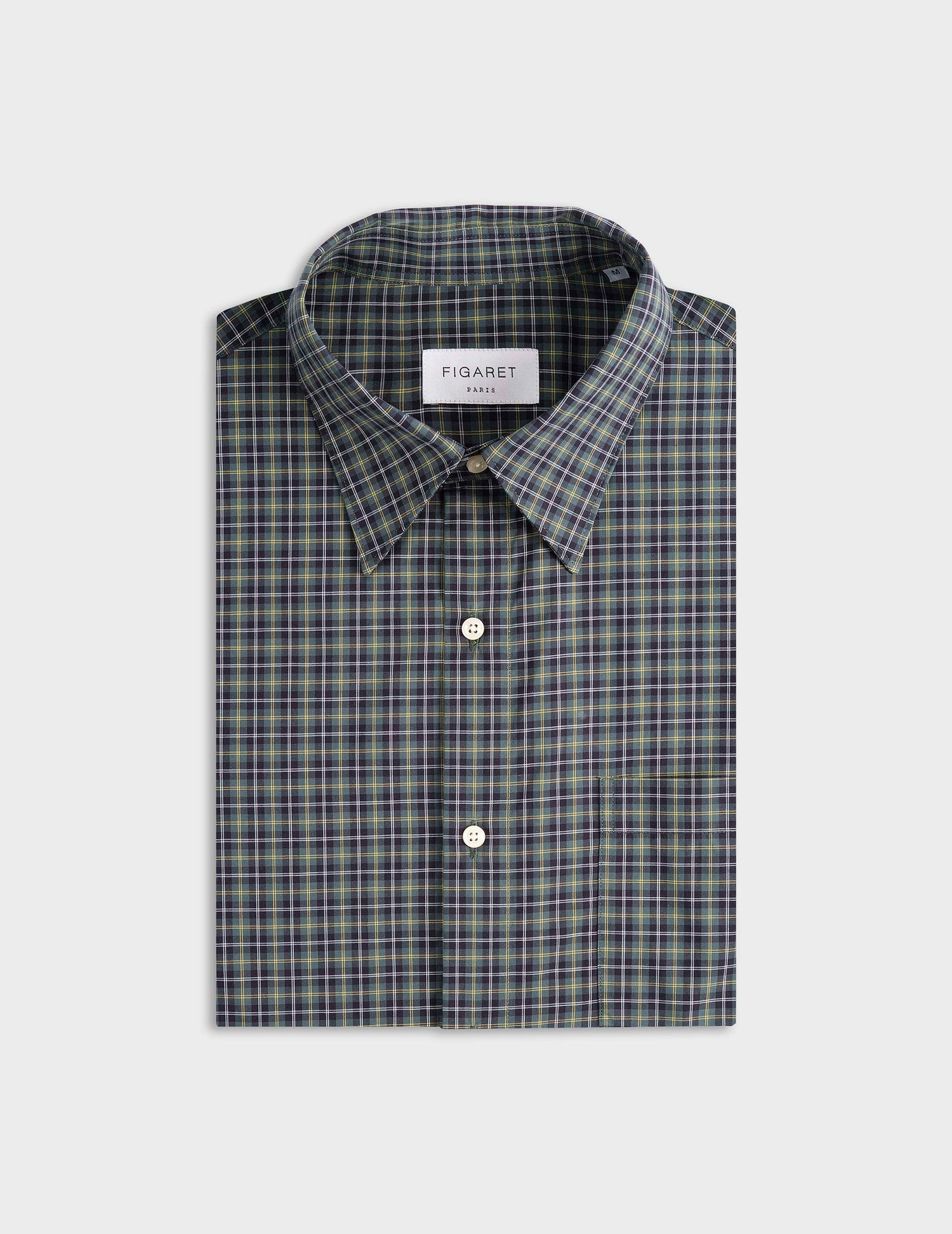 Arnold green checked shirt - Poplin - Prodigious Collar#5