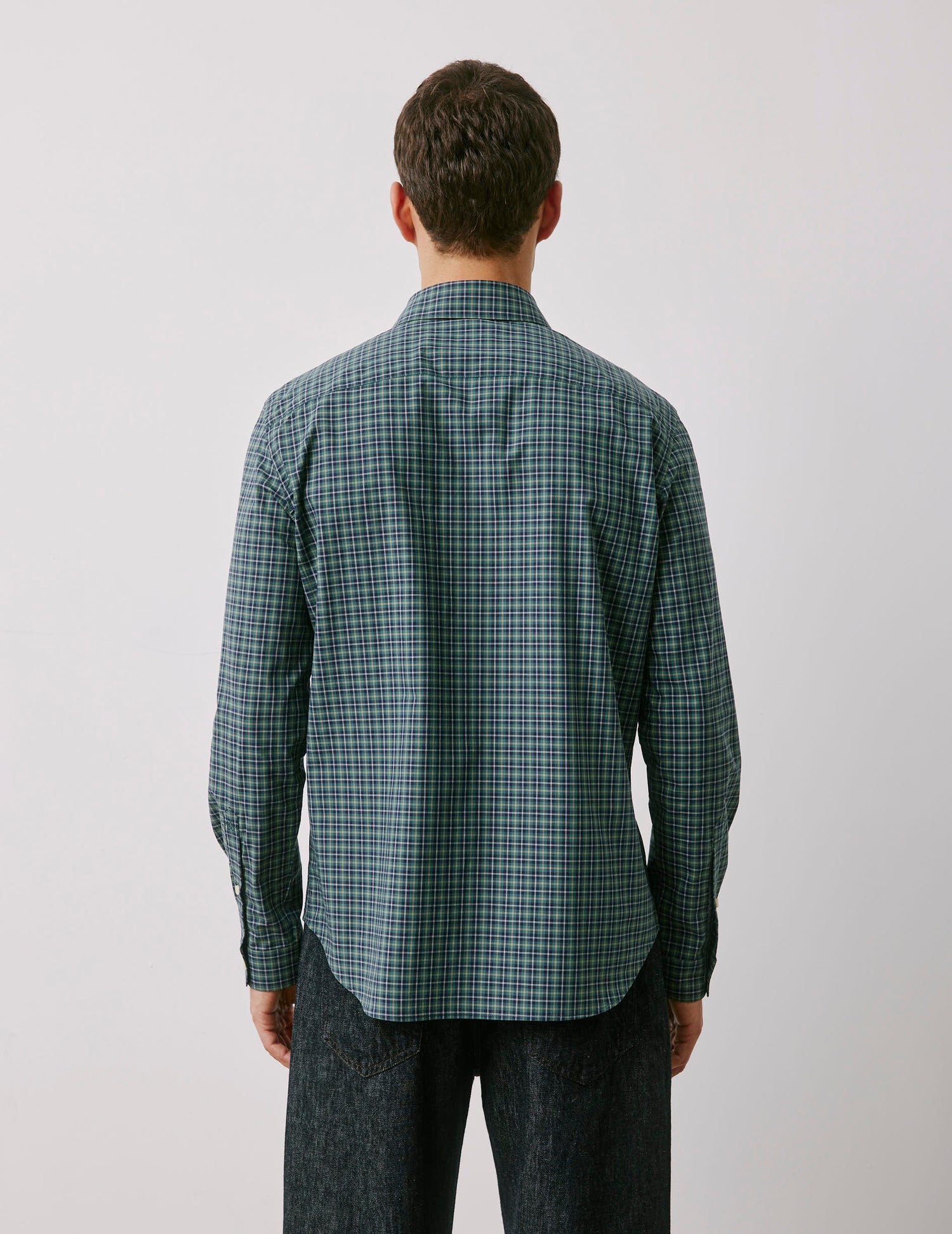 Arnold green checked shirt - Poplin - Prodigious Collar#2