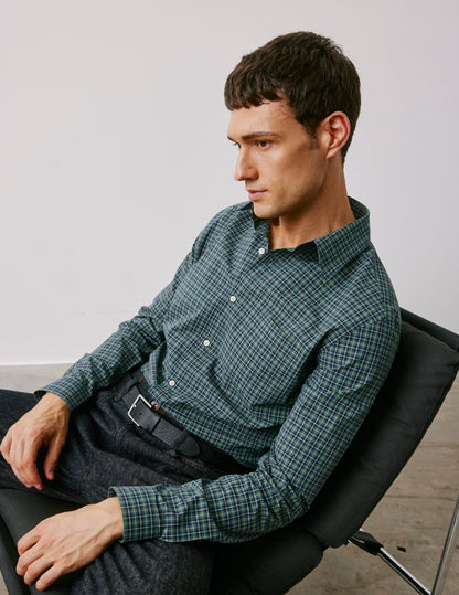 Arnold green checked shirt