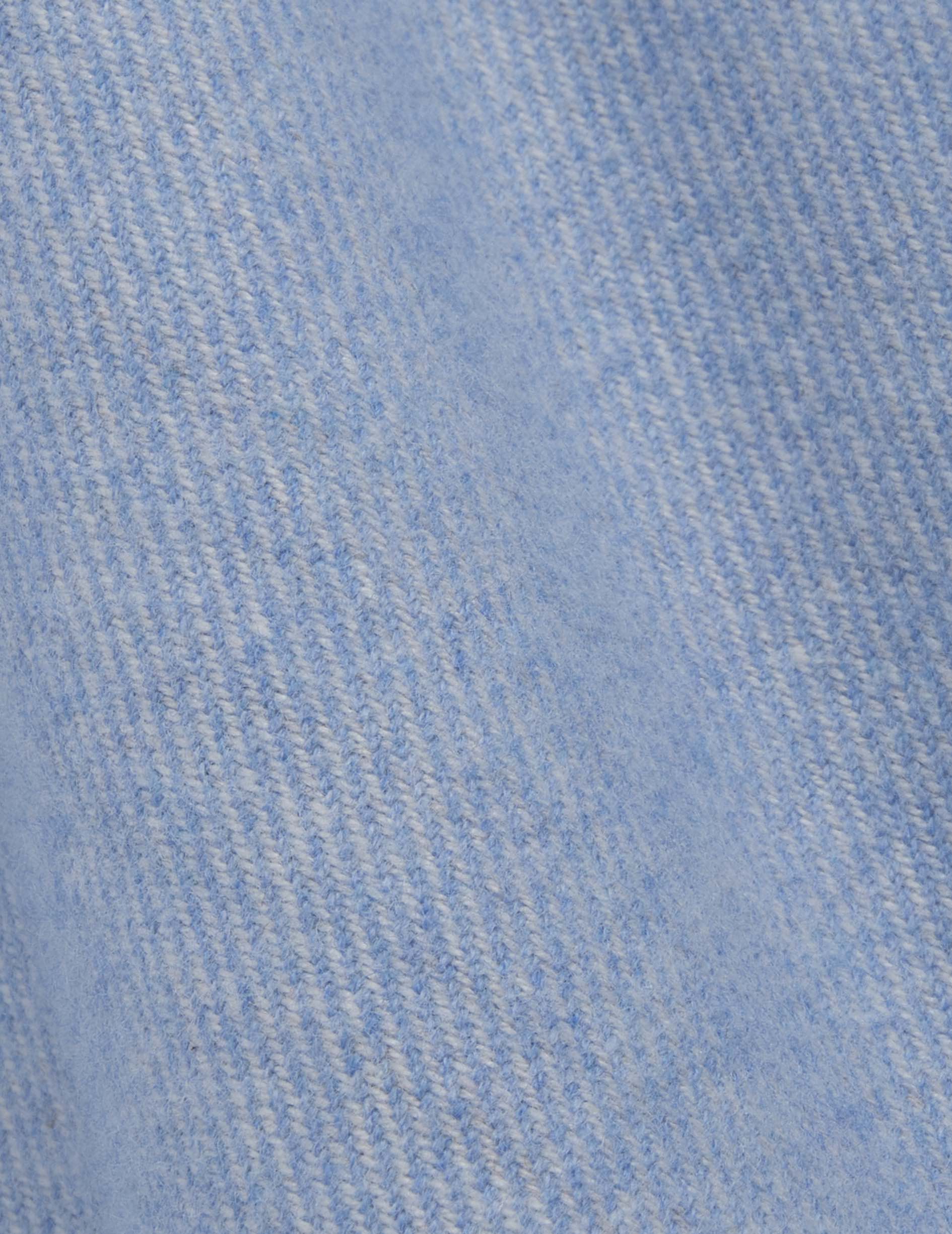Auguste blue shirt - Flannel - French Collar