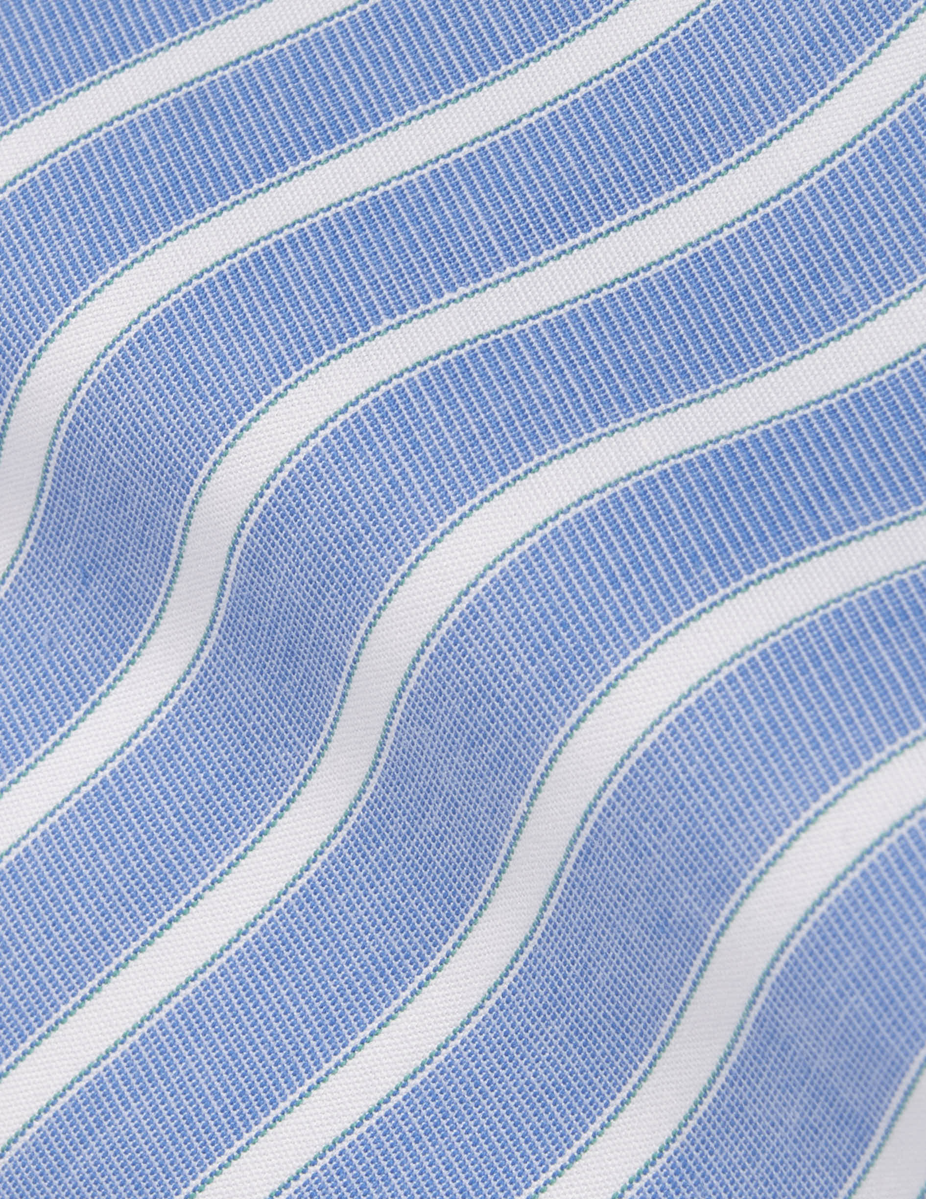 Auguste fitted blue striped shirt - Threaded  - French Collar